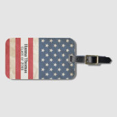 Étiquette À Bagage Drapeau américain Parti de graduation patriotique (Devant Horizontal)