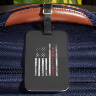Étiquette À Bagage Drapeau américain Trump 2024 en détresse cadeau Vi