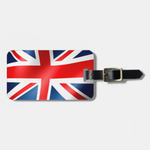 Étiquette À Bagage drapeau anglais pour bagage-Tag-bracelet en cuir