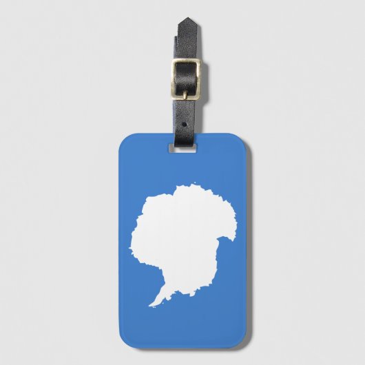 Étiquette À Bagage Drapeau Antarctique (Devant Vertical)