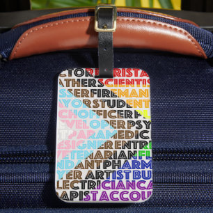 Étiquette À Bagage Drapeau arc-en-ciel progressiste LGBT Script gay