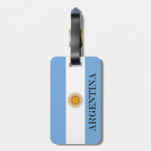 Étiquette À Bagage Drapeau argentin Bandera De Argentina (Dos Vertical)