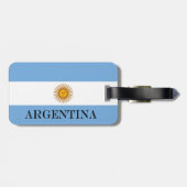 Étiquette À Bagage Drapeau argentin Bandera De Argentina (Dos horizontal)