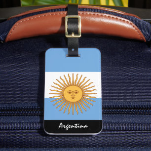 Étiquette À Bagage Drapeau Argentine Patriotique bagage Tags, Argenti