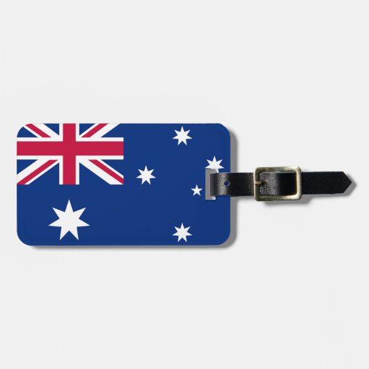 Étiquette À Bagage Drapeau Australie (Devant horizontal)