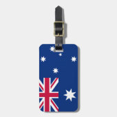 Étiquette À Bagage Drapeau Australie (Devant Vertical)