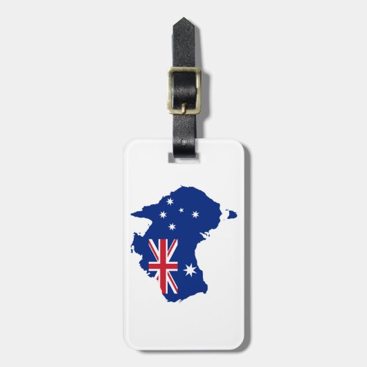 Étiquette À Bagage Drapeau australien (Devant Vertical)