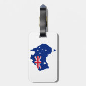 Étiquette À Bagage Drapeau australien (Dos Vertical)