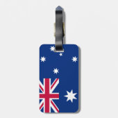 Étiquette À Bagage Drapeau australien (Dos Vertical)