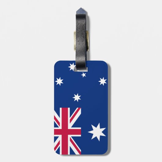 Étiquette À Bagage Drapeau australien (Dos Vertical)