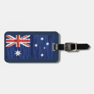Étiquette À Bagage drapeau australien design Thunder_Cove bleu