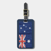 Étiquette À Bagage drapeau australien design Thunder_Cove bleu (Devant Vertical)