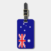 Étiquette À Bagage Drapeau australien patriotique (Devant Vertical)