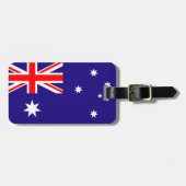 Étiquette À Bagage Drapeau australien pour bagages et valises (Devant horizontal)