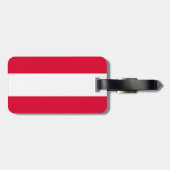 Étiquette À Bagage Drapeau autrichien (Dos horizontal)
