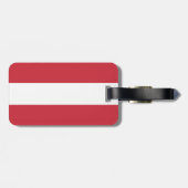 Étiquette À Bagage Drapeau autrichien (Dos horizontal)