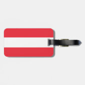 Étiquette À Bagage Drapeau Autrichien Patriotique (Dos horizontal)