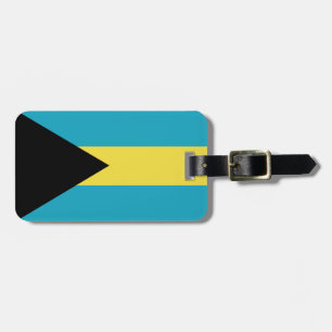 Étiquette À Bagage Drapeau bahamien classique