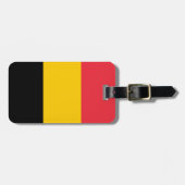 Étiquette À Bagage Drapeau belge (Devant horizontal)