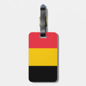 Étiquette À Bagage Drapeau belge (Dos Vertical)