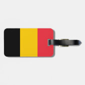 Étiquette À Bagage Drapeau belge (Dos horizontal)