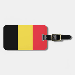 Étiquette À Bagage Drapeau belge patriotique