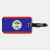 Étiquette À Bagage Drapeau bélizien (Dos horizontal)