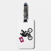 Étiquette À Bagage Drapeau Bigfoot Cycling Arkansas (Dos Vertical)