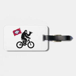 Étiquette À Bagage Drapeau Bigfoot Cycling Arkansas