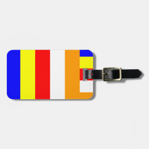 Étiquette À Bagage Drapeau bouddhiste