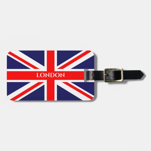 Étiquette À Bagage Drapeau britannique (Devant horizontal)