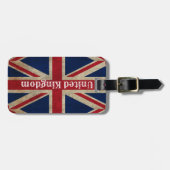 Étiquette À Bagage Drapeau britannique en détresse (Devant horizontal)