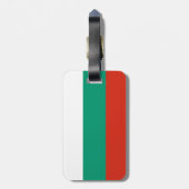 Étiquette À Bagage Drapeau Bulgarie (Dos Vertical)