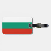 Étiquette À Bagage Drapeau Bulgarie (Dos horizontal)