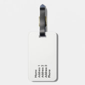 Étiquette À Bagage Drapeau canadien (Dos Vertical)