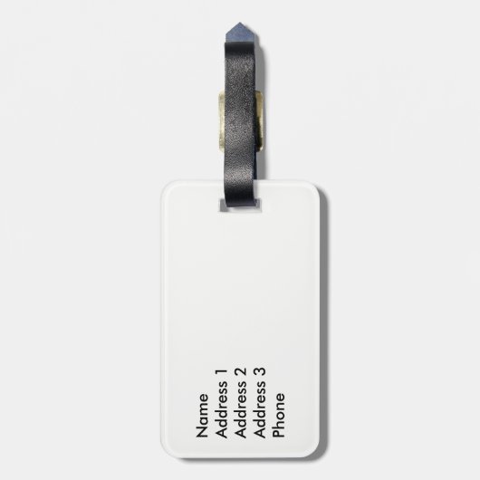 Étiquette À Bagage Drapeau canadien (Dos Vertical)