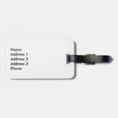 Étiquette À Bagage Drapeau canadien (Dos horizontal)