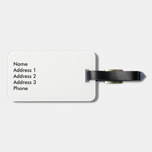 Étiquette À Bagage Drapeau canadien (Dos horizontal)