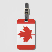 Étiquette À Bagage Drapeau canadien (Devant Vertical)