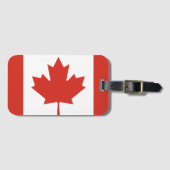 Étiquette À Bagage Drapeau canadien (Devant Horizontal)