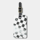 Étiquette À Bagage Drapeau Checkered (Devant Vertical)