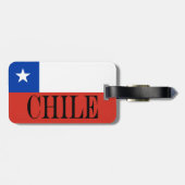 Étiquette À Bagage Drapeau chilien patriotique (Dos horizontal)