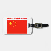 Étiquette À Bagage Drapeau Chine haute qualité (Devant horizontal)