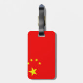 Étiquette À Bagage Drapeau chinois (Dos Vertical)