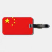 Étiquette À Bagage Drapeau chinois (Dos horizontal)