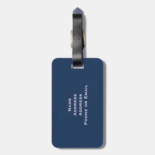 Étiquette À Bagage Drapeau classique d'Union Jack (Dos Vertical)