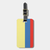 Étiquette À Bagage Drapeau Colombie (Devant Vertical)