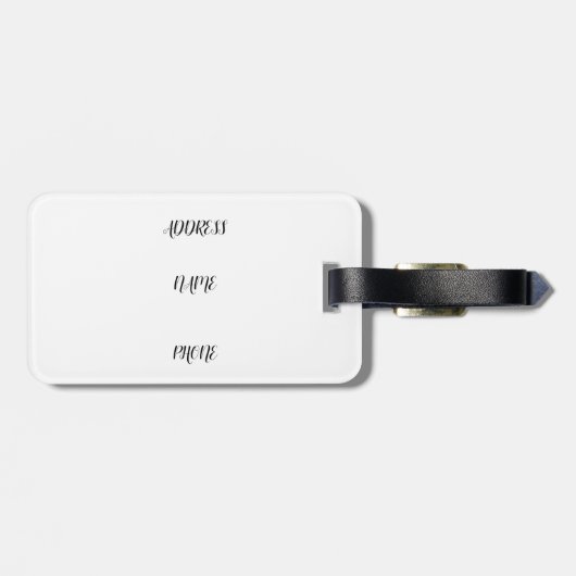 Étiquette À Bagage Drapeau Cool du Mexique (Dos horizontal)