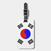 Étiquette À Bagage Drapeau coréen (Devant Vertical)