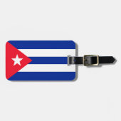 Étiquette À Bagage Drapeau Cuba (Devant horizontal)